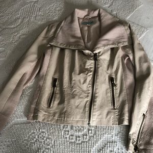 Tan jacket faux leather